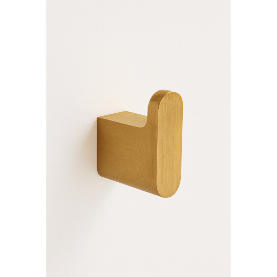 Stainless Steel Brushed Yellow Gold Robe Hook Towel Holder Wall Mounted Stainless Steel Brushed Yellow Gold Robe Hook Towel Holder Wall Mounted